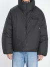 Jacquemus Quilted Jacket With High Collar And Pockets In Black
