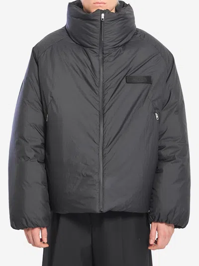 Jacquemus La Doudoune Puffer Jacket In Gray
