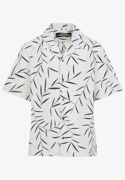 Jacquemus La Fonccio Short-sleeved Shirt In White