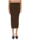 Jacquemus La Gonna Pralu. In Brown