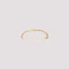 Jacquemus Golden-tone Curb Chain Bracelet With Integrated Logo In Gold