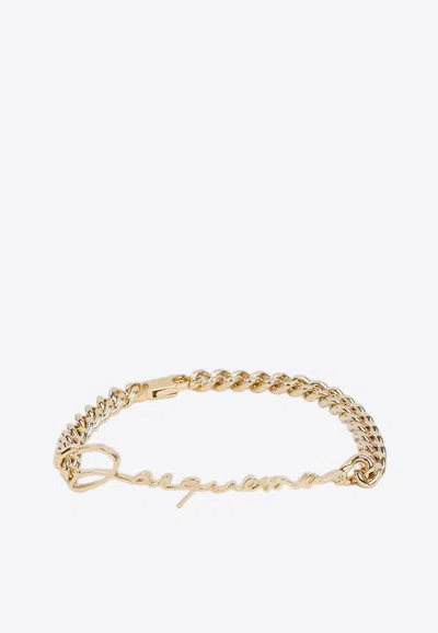 JACQUEMUS LA GOURMETTE LOGO LETTERING BRACELET