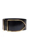 Jacquemus La Grande Ceinture Bambin Leather Belt In Black