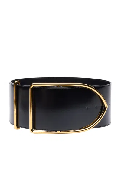 Jacquemus La Grande Ceinture Bambin Leather Belt In Black