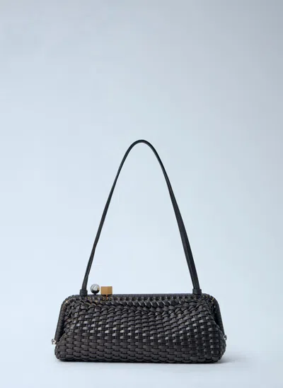Jacquemus La Grande Pochette Salon Clutch Bag In Brown