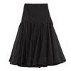 Jacquemus Belt Loop Skirt In Black