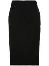 Jacquemus Black Les Sculptures 'la Jupe Midi Bari' Midi Skirt In Black