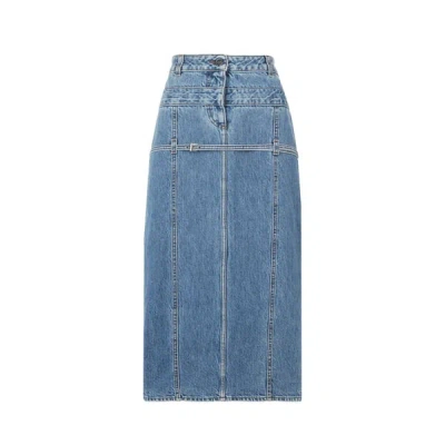 Jacquemus Woman Denim Skirt Blue Size 27 Re-used Cotton