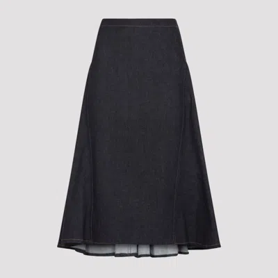 Jacquemus Blue La Jupe De-nimes Lavoir Cotton Midi Skirt