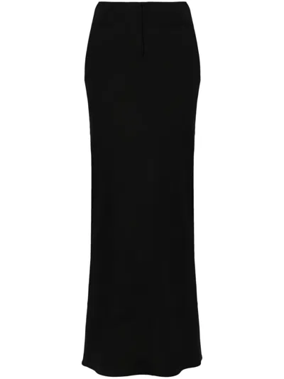 Jacquemus Peplo Long Skirt In Black