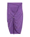 Jacquemus La Jupe Espelho Ruched Miniskirt In Purple