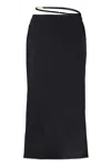 Jacquemus La Jupe Pralu Ribbed-knit Midi Skirt
