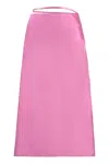 Jacquemus Logo-plaque Strap-detail Skirt