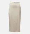 Jacquemus Off-white Le Papier 'la Jupe Notte' Midi Skirt In White