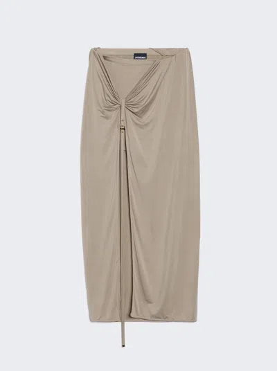 JACQUEMUS LA JUPE PAREO CROISSANT SKIRT