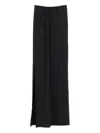 Jacquemus Floor-length Black Skirt With Subtle Side Slit