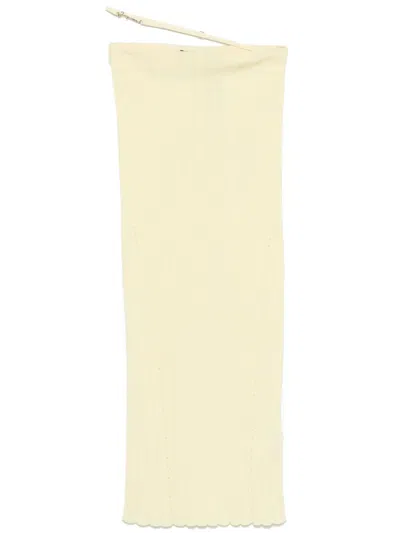 Jacquemus La Jupe Pralù Midi Skirt In Yellow