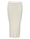 Jacquemus White La Jupe Pral Skirt In White
