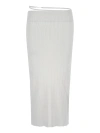 Jacquemus Off-white Les Classiques 'la Jupe Pralu' Midi Skirt In White