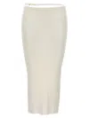Jacquemus White La Jupe Pral Skirt In White