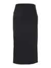 Jacquemus Black 'la Jupe Sablier' Skirt With Maxi Bow On The Rear And Side Zip Closure In Black