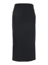 Jacquemus Black 'la Jupe Sablier' Skirt With Maxi Bow On The Rear And Side Zip Closure In Black