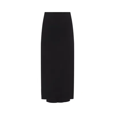 Jacquemus Floor-length Viscose Blend Skirt In Black