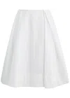 Jacquemus Salon Skirt In White