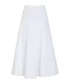 Jacquemus La Jupe Triangle Cotton-blend Midi Skirt In White