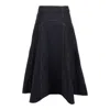 Jacquemus La Jupe Triangle De-nimes In Black
