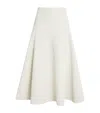 Jacquemus La Jupe Triangle Midi Skirt In White
