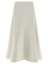 Jacquemus Triangle Midi A-line Skirt High Waist In Gray