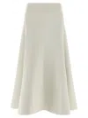 Jacquemus Triangle Midi A-line Skirt High Waist In Neutral