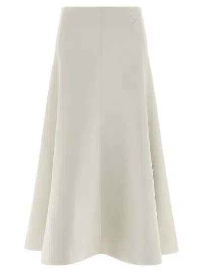 JACQUEMUS LA JUPE TRIANGLE SKIRTS WHITE
