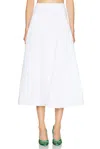 Jacquemus La Jupe Triangle Cotton-blend Midi Skirt In White
