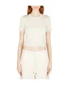 Jacquemus La Maille Bikini Cropped Top In White