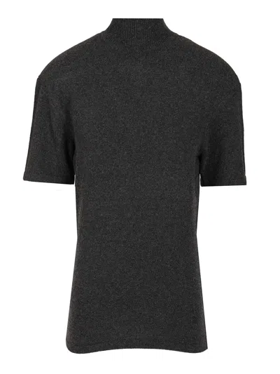JACQUEMUS LA MAILLE CASTAGNA KNITWEAR GREY