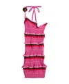 Jacquemus La Maille Concha Asymmetric Top In Pink