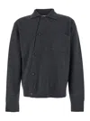 Jacquemus Grey Cardigan With Asymmetrical Design In Wool Man In Gray