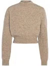 Jacquemus Alpaca Wool-blend Sweater In Nude & Neutrals