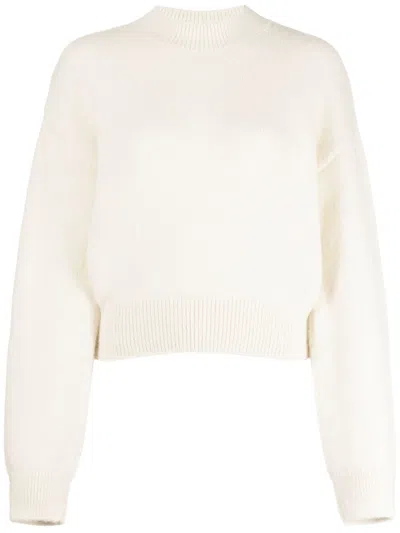 JACQUEMUS LA MAILLE JACQUEMUS SWEATER WITH INTARSIA LOGO