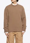 Jacquemus La Maille Logo-intarsia Sweater In Brown