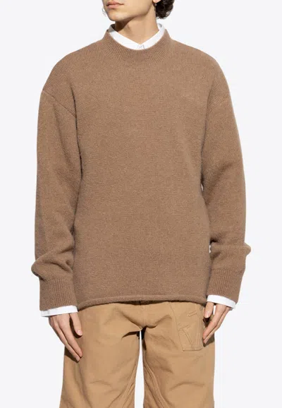 JACQUEMUS LA MAILLE LOGO-INTARSIA SWEATER
