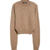 JACQUEMUS JACQUEMUS LA MAILLE LOGO JACQUARD ALPACA & MERINO WOOL BLEND SWEATER