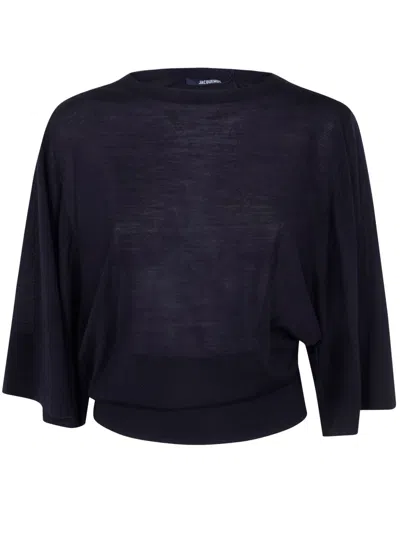 Jacquemus "la Maille Mananco" Shirt In Black