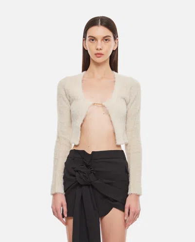 Jacquemus Women's Cardigan La Maille Snow In White