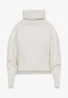 Jacquemus Off White Virgin Wool La Maille Pallone Pullover In Animal Print