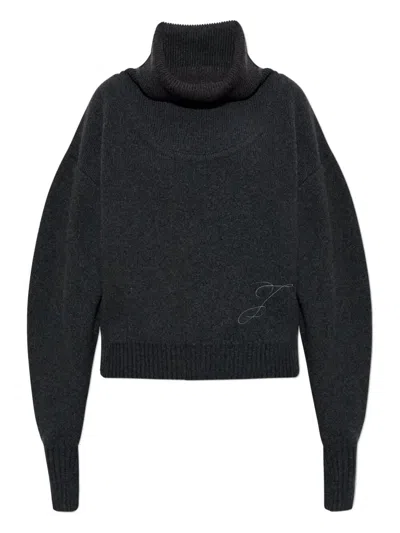 Jacquemus "la Maille Pallone" Sweater In Black