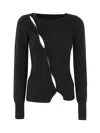 Jacquemus La Maille Pau Wool-blend Cardigan In Black