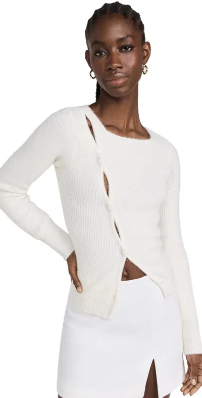 Jacquemus La Maille Pau Sweater In Off-white